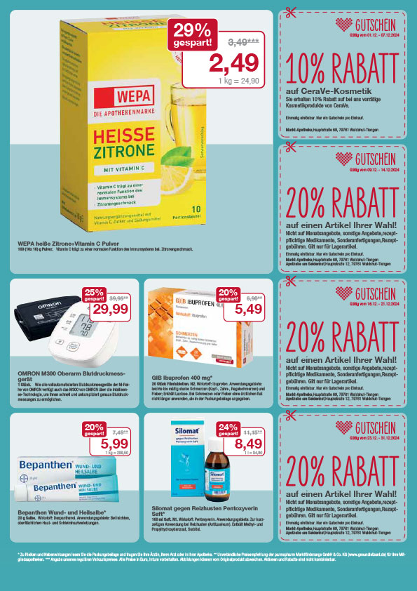 Angebote Dezember Angebote Dezember